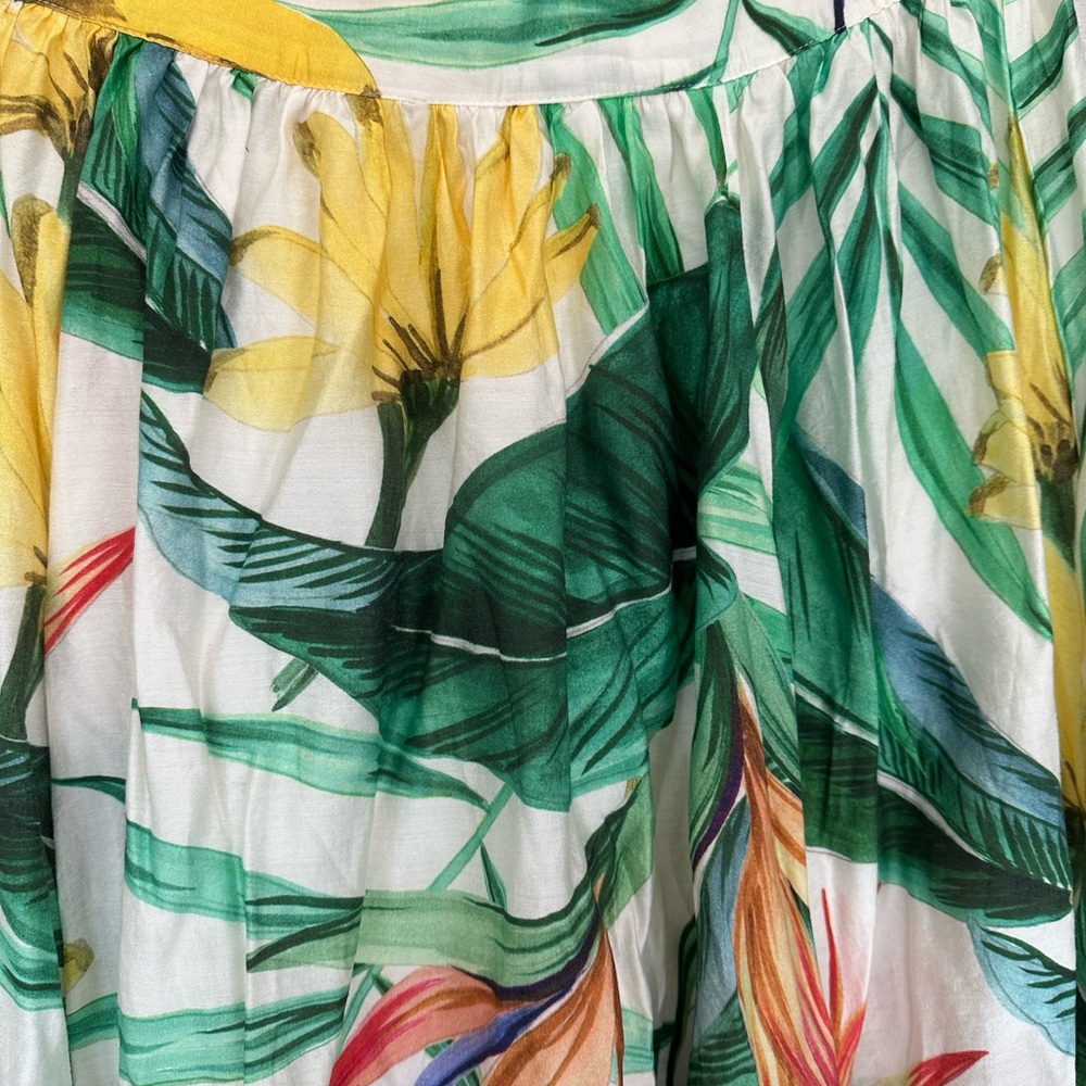 NWOT H&M Tropical Print Maxi Skirt M - Picture 5 of 9